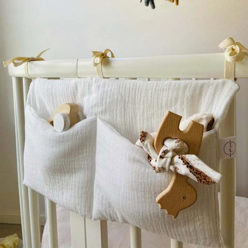 Baby Clothing Hamper - Multifunctional Crib Storage Bag Baby Diaper