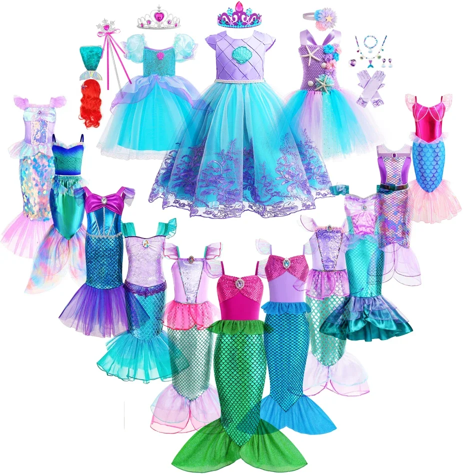 Mermaid Dress Girls Kids Cospl - Baby Clothing Size recensie en prijs