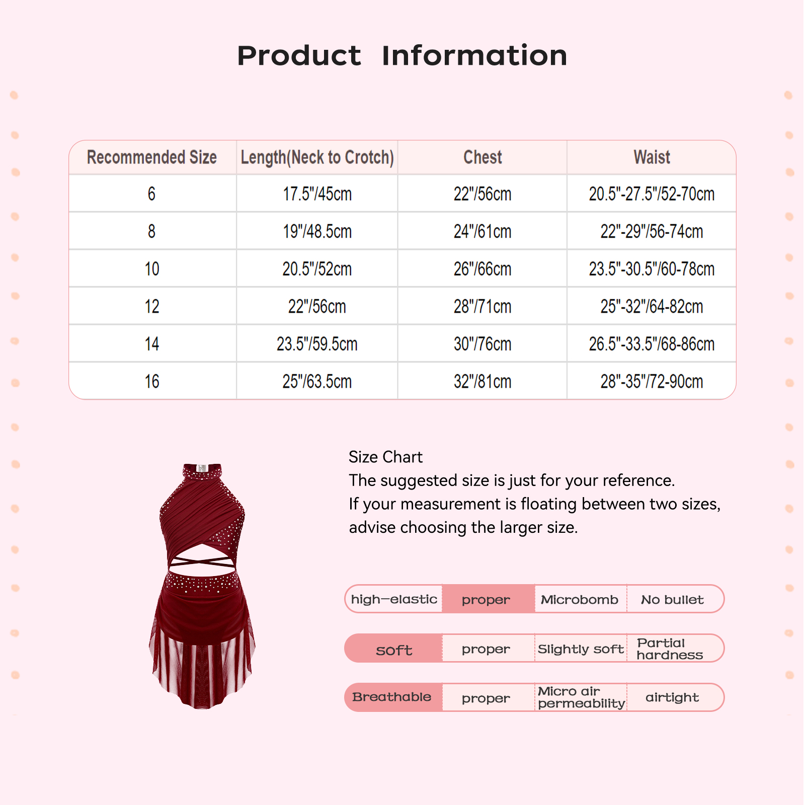 Kids Girls Ballet Leotard Dres - Baby Clothing Size recensie en prijs