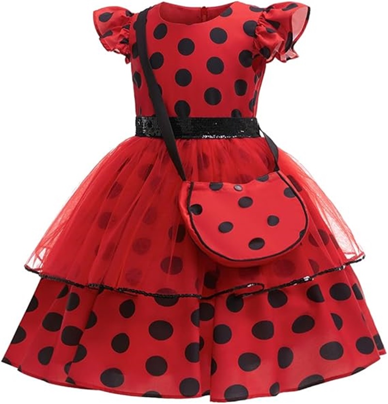 Girls Cosplay Costume Polka Do - Baby Clothing Size recensie en prijs