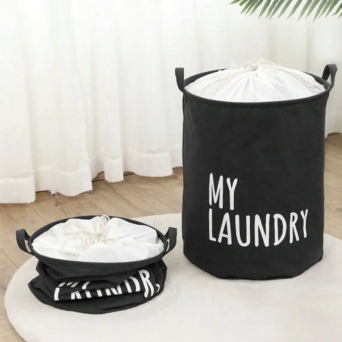 Foldable Drawstring Laundry Ha - Baby Clothing Hamper recensie en prijs