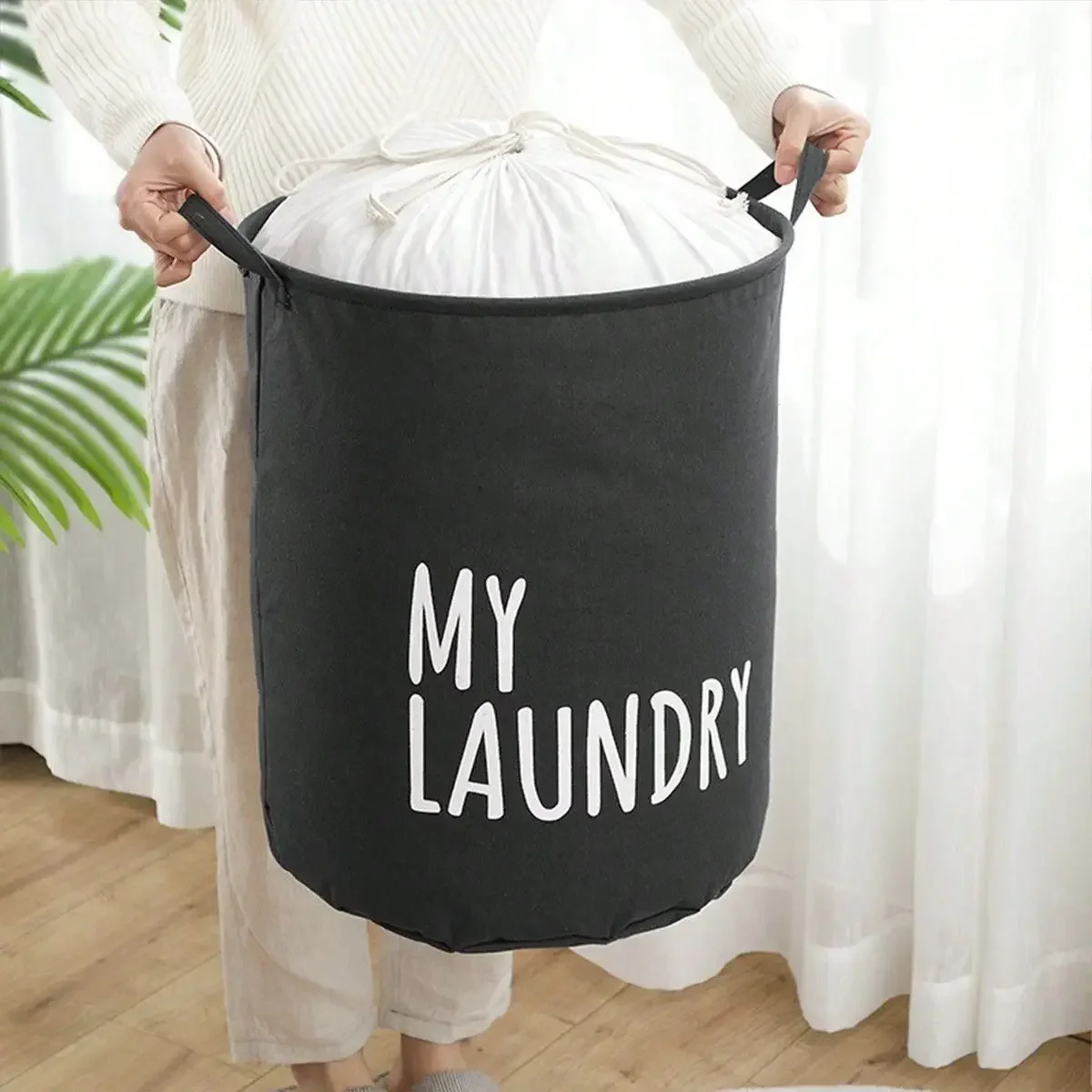 Foldable Drawstring Laundry Ha - Baby Clothing Hamper recensie en prijs
