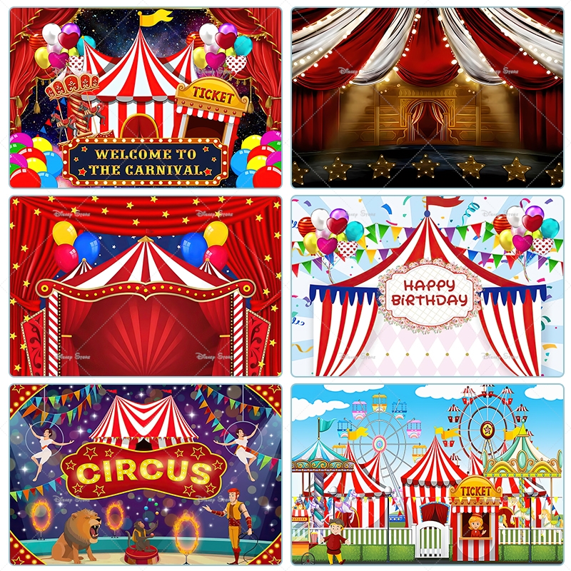 Red Circus Tent Backdrop For C - Baby Clothing Night recensie en prijs