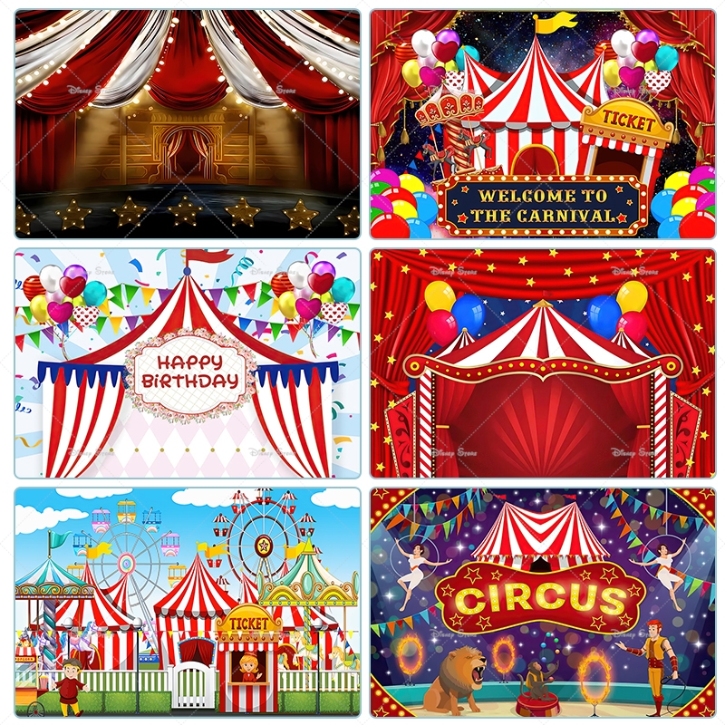 Red Circus Tent Backdrop For C - Baby Clothing Night recensie en prijs