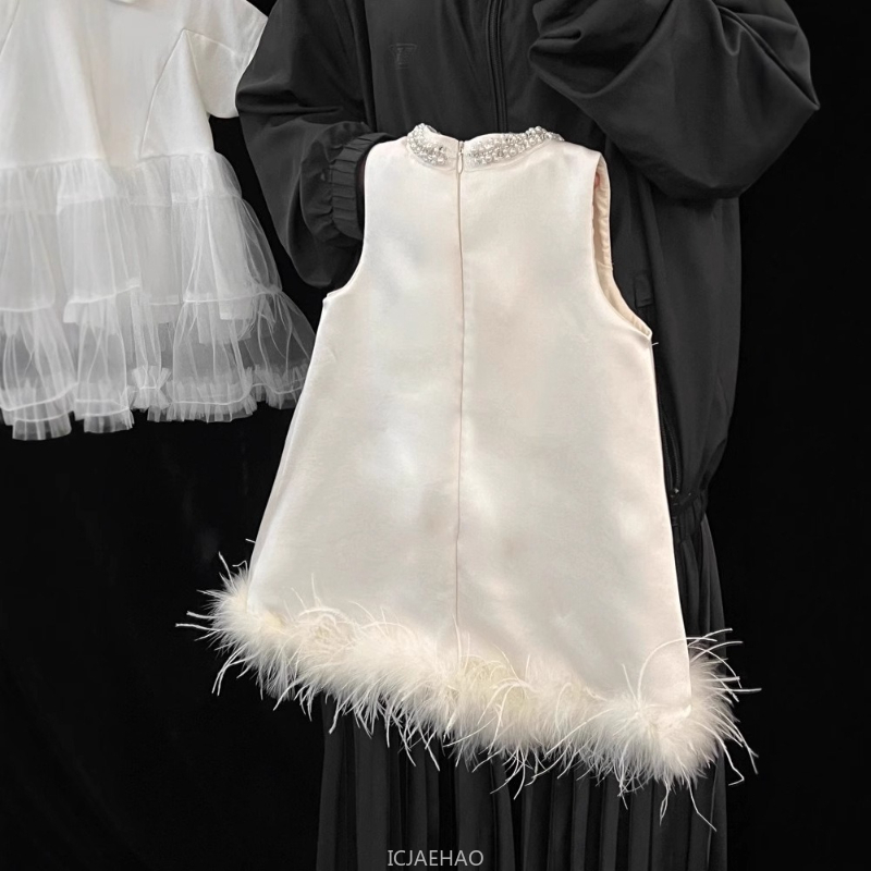 2025 New Girls Satin Feather P - Baby Clothing For Sale recensie en prijs
