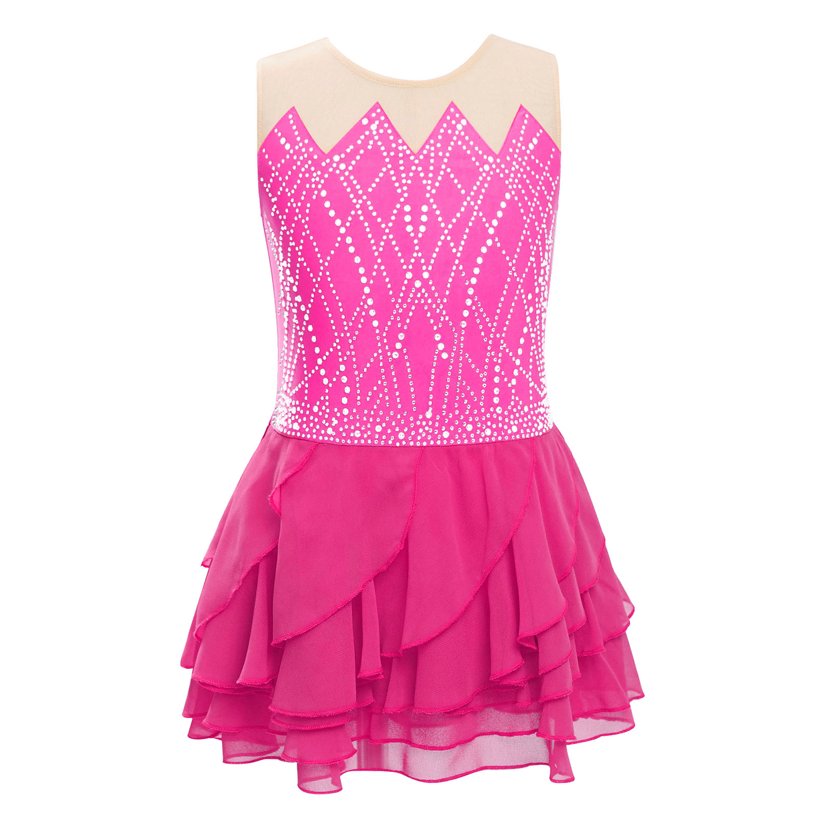 Girls Mesh Figure Skating Dres - Baby Clothing Size recensie en prijs